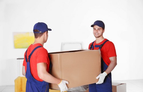 Furniture being transported during a Mottingham local removal service