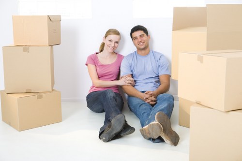 Careful packing for a small house move in Mottingham