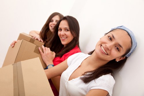 Variety of personal and business items in storage