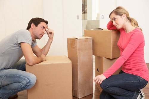 Office packing services in Mottingham with labeled relocation boxes