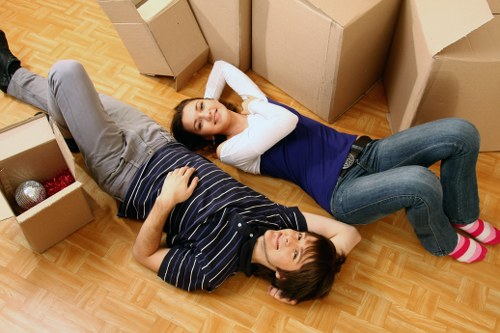Packed moving van for house removals in Mottingham